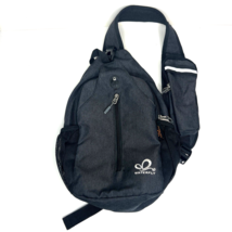 Crossbody Sling Bag Waterfly Black Foldable Zipper Travel Daypack Crossb... - $22.33 CAD