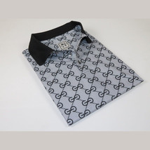 Men Sports Shirt DE-NIKO Short Sleeves Soft Modal Fashion Polo Shirt G1121 Gray image 3
