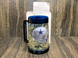 Dallas Cowboys 16 oz Frosty Cold Drinking Mug Frozen Stien New Collectible - £19.75 GBP