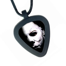 Halloween Michael Myers Mask Pickbandz Mens or Womens Real Guitar Pick Necklace - £10.05 GBP