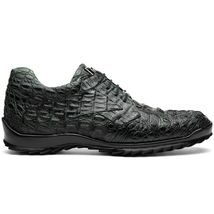 Marco Di Milano genuine caiman crocodile fashion sneaker Shoes Kratos Green image 2