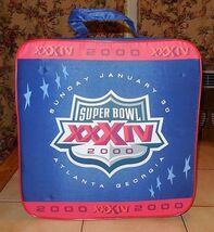 Vintage Super Bowl 34 XXXIV SGA Seat Cushion Giants Rams 2000 Georgia Dome - $49.45
