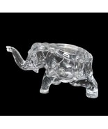 Vintage Tiara Indiana Clear Glass Elephant Lidded Covered Candy Dish Tri... - $39.77 CAD