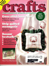 Crafts Magazine August 1990 Crochet Cross Stitch Quilting Full Size Pattern - $4.33