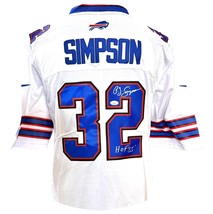 OJ Simpson Signed Inscribed &quot;HOF 85&quot; Buffalo Bills Jersey JSA COA White O.J. - £316.02 GBP