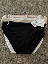 Tranquil &amp; True Womens  Hi-Cut Panties Microfiber Solid 3 Pack Size 1X - $12.19