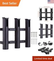 Propene Polymer 3-Rod Rack Bracket for Anglers - Mounts on Boat, Kayak, ... - $29.77