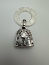 Vintage Sterling Silver WEB Victorian Style Baby Rattle Birth Record Kee... - $84.86 CAD