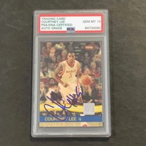 2010-11 Panini Donruss #85 Courtney Lee Signed Card AUTO 10 PSA Slabbed Rockets - £47.95 GBP