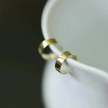 9ct Solid Gold Minimalistic Art Ear Cuffs Earrings, non piercing, 9K Au375 - £65.29 GBP