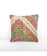 kilim pillow 16x16inc kilim Cushion Cover,Ethnic Anatolian Kilim  Pillow... - £31.27 GBP
