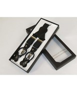 ELEGANT Suspenders Clip on and Button Option for Slacks or Suit Pants Black - $552.85 MXN