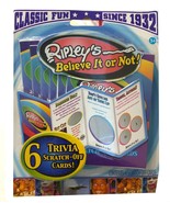 RIPLEY&#39;S  Believe It or Not! - 6 Trivia Scratch-Off Cards - $4.46