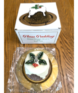 Vintage 1985 Department 56 Plum Pudding Bisque Porcelain Oil Lamp- New O... - $22.49 CAD