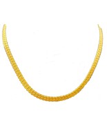 Gold Plated Link Necklace - 16&quot; long - $178.37 MXN
