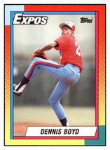 1990 Topps Traded Dennis
  Boyd   Montreal Expos Baseball Card
  VFBMD - £1.00 GBP