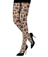 Emilio Cavallini 5D96.1.83 Floral Tights Sahara Black ~ Made in Italy - $97.21 CAD