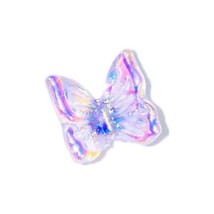 1Pcs INS Little Butterfly Stud Tragus Earring For Women Acrylic Rainbow Titanium - £10.50 GBP