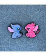2 PC Stitch &amp; Angel Shoe Charms - Soft PVC - $45.33 MXN
