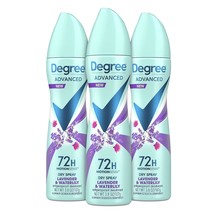 Degree Antiperspirant Deodorant Dry Spray 72-Hour Sweat and Odor Protection Lave - £36.76 GBP