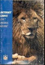 DETROIT LIONS 1987-MEDIA GUIDE VG - $18.62