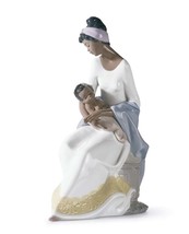 Lladro 01006851 A Mother&#39;s Embrace Figurine New - $450.00