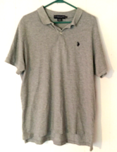 US Polo Assn. polo shirt size XL men gray short sleeve - £5.63 GBP