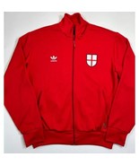  Adidas Jacket Mens XL England 1974 FIFA World Cup Retro Track Zip Red T... - £32.00 GBP