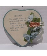 6&quot; x 6&quot; Sign Plaque Mother Heart Flower Yellow Green Mother&#39;s Day Birthd... - $20.24 CAD