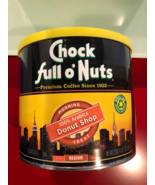 CHOCK FULL OF NUTS DONUT SHOP GROUND COFFEE 23OZ - £13.46 GBP