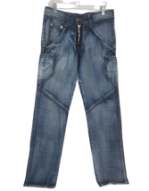 Urban D.C. Vintage 90s Mens skinny fashion Blue Jeans European style club wear - $89.09