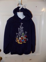 Disney Store Navy Blue Walt Disney Hooded Sweatshirt Size S Boy&#39;s/Girl&#39;s  EUC - £12.22 GBP