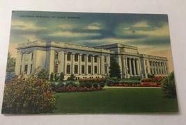 Vintage Postcard Posted 1943  Linen Jefferson Memorial St Louis MO - £2.27 GBP