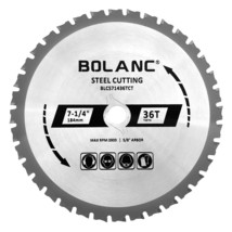 Metal Ferrous Steel Cutting Circular Saw Blade 7-1/4 Inch 36 Tooth With ... - £20.74 GBP