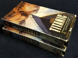 Titanic (VHS, 1998) 2- Video Cassette Tape Set Kate Winslet Leonardo Dicaprio - £3.90 GBP