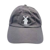 Gray Dutch Bros Windmill Hat - Adjustable Cotton Employee Uniform Simple - £11.82 GBP