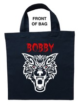 Werewolf Trick or Treat Bag, Personalized Werewolf Halloween Bag, Werewo... - $16.82+