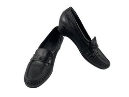 SAS Heels Women 9.5 S Easier Shoes Black Leather Slip-on Tripad Comfort ... - $34.47