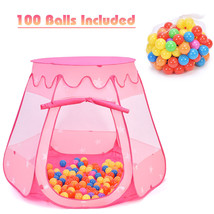 Kid Outdoor Indoor Princess Play Tent Playhouse Ball Tent Toddler Toys W... - £51.82 GBP