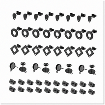 32pcs Electrophoresis Black Stainless Steel Stud Earring Settings with Loop - Je - £30.57 GBP