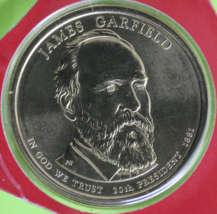 Gem BU 2011 D James Garfield Presidential Dollar In Mint Cello Exact Coi... - £7.70 GBP