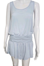 Free People FP Movement Way Home Skortsie Womens Romper (L) Blue Racerback  - $32.95