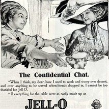 Jell-O The Confidential Chat 1911 Advertisement Gelatin Desserts DWAA22 - £19.74 GBP