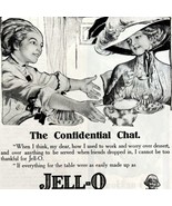 Jell-O The Confidential Chat 1911 Advertisement Gelatin Desserts DWAA22 - £19.65 GBP