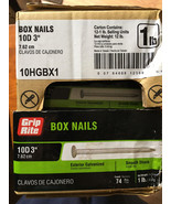 Grip Rite 10HGBX1 10D Galvanized Box Nail 3&quot; 10HGBX1 (74 Pc Pk) 12 Boxes - £35.31 GBP