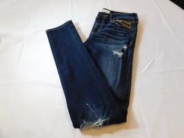Abercrombie &amp; Fitch New York Women&#39;s Junior&#39;s Blue Jeans 0 25W  EUC Pre-owned-- - £16.14 GBP