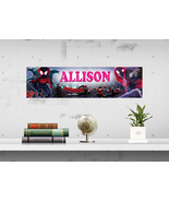 Spiderman Into the Spider-Verse - Personalized Name Poster, Custom Art B... - £14.38 GBP+