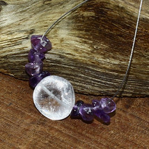 Crystal Quartz Smooth Onion Amethyst Beads Briolette Natural Loose Gemstone - $3.49