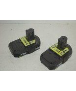 FOR PARTS NOT WORKING - LOT OF 2 RYOBI P190 2.0Ah BATTERY - $29.69