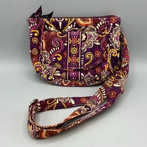 Vera Bradley Safari Sunset Saddle Up Small Crossbody Flap Front Messenger Purple - £19.83 GBP